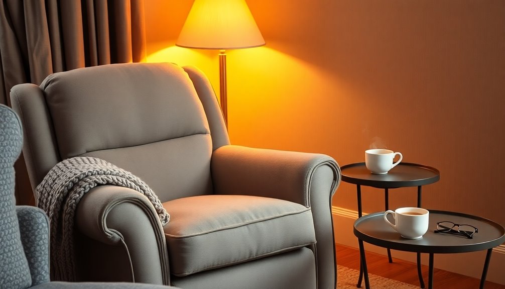 comfortable stylish small recliners