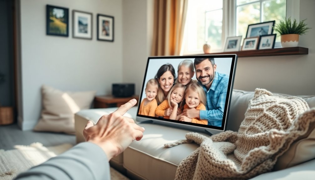 elderly friendly digital frame features