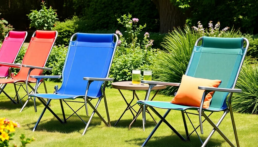 elderly friendly folding lawn chair