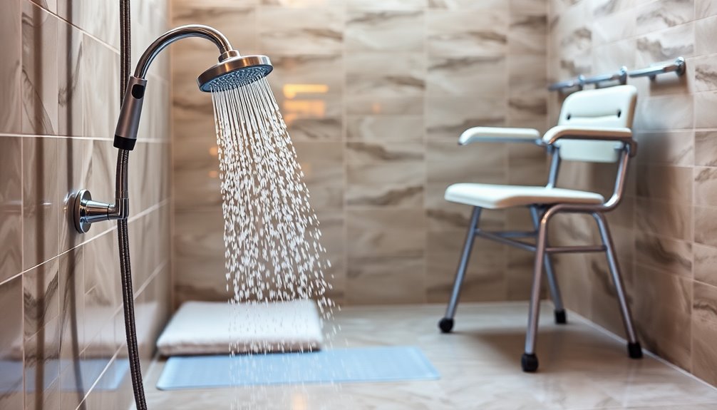 elderly friendly handheld shower heads