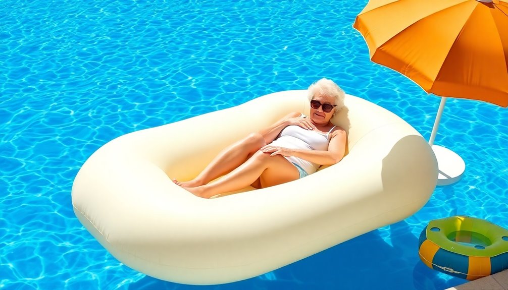 elderly pool float considerations