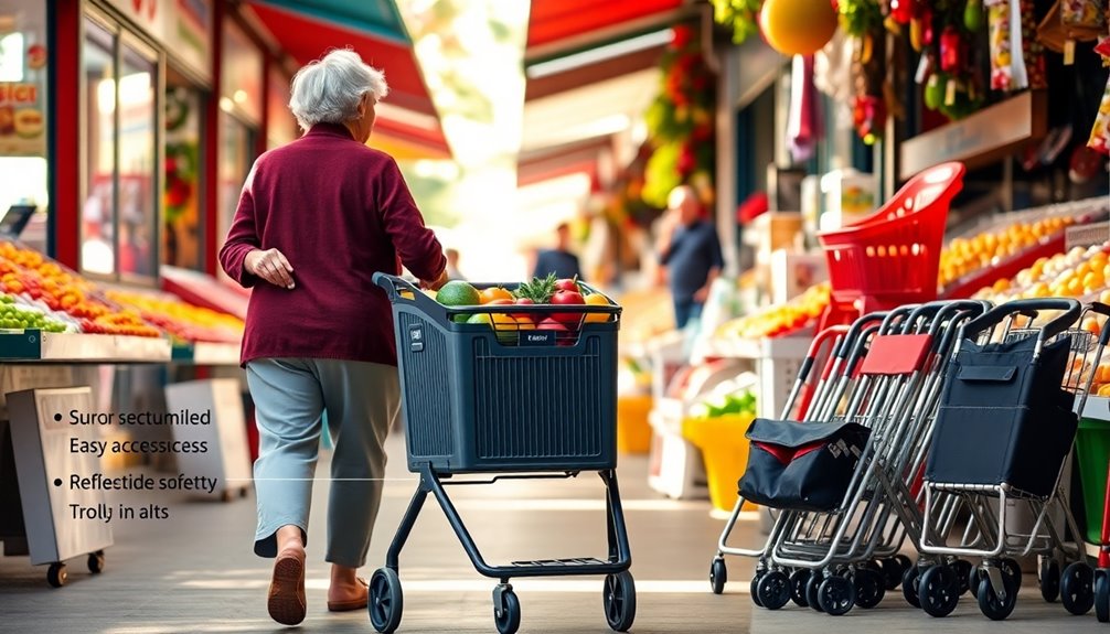 elderly shopping trolley selection