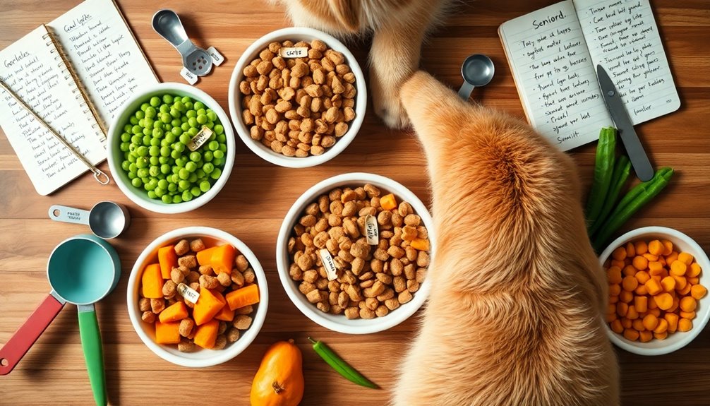 selecting appropriate senior dog food