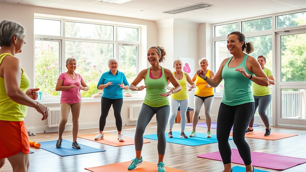 active seniors enjoy fitness
