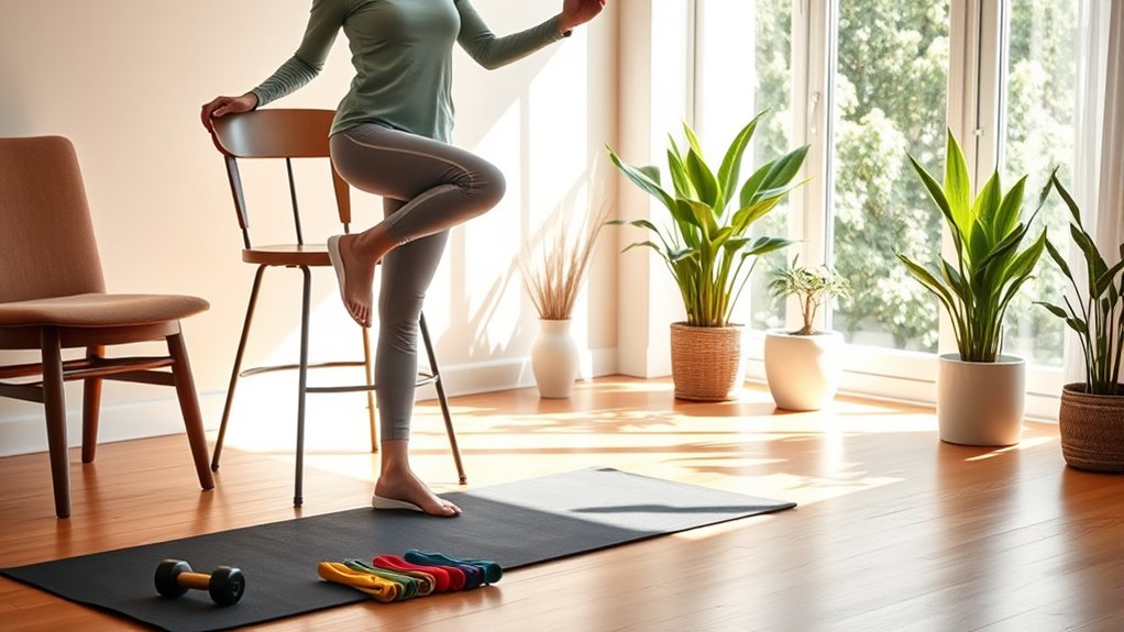 balance exercises in routine