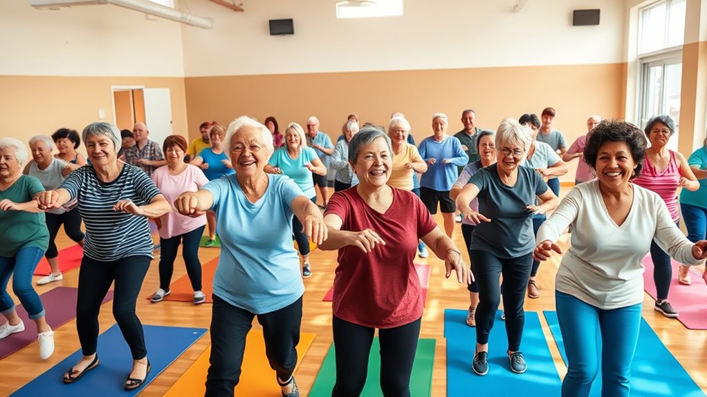 building community through aerobics