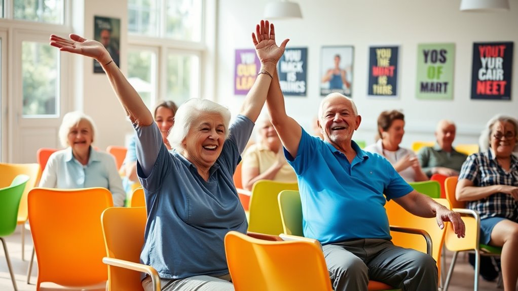 chair aerobics enhance senior fitness