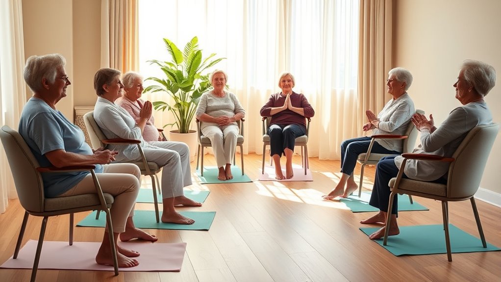 chair yoga enhances senior wellness