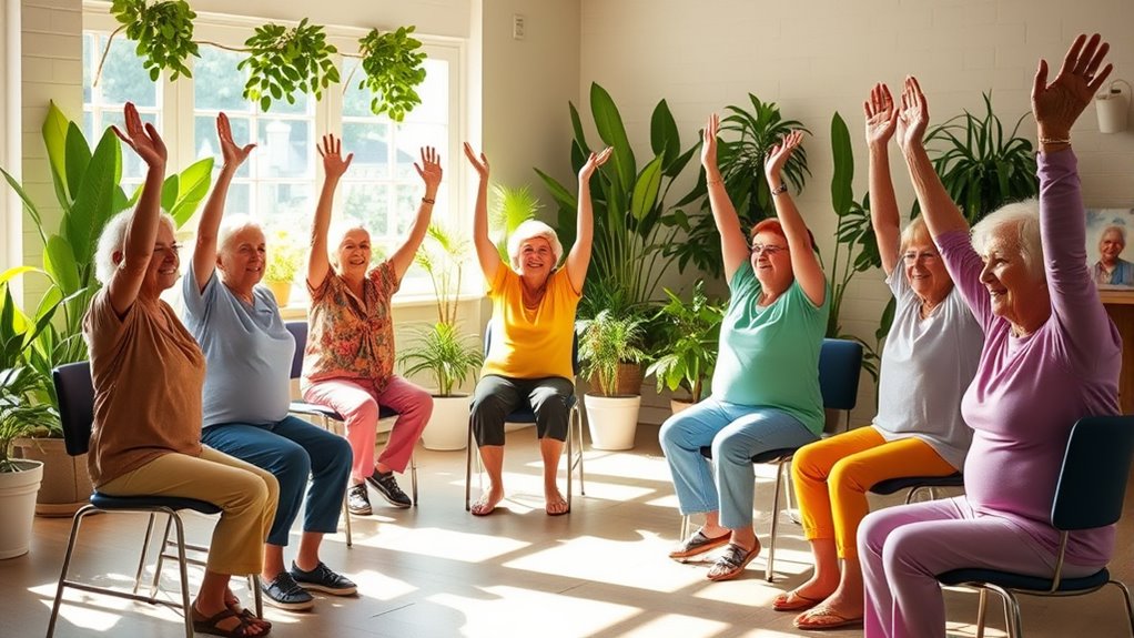 chair yoga enhances senior wellness