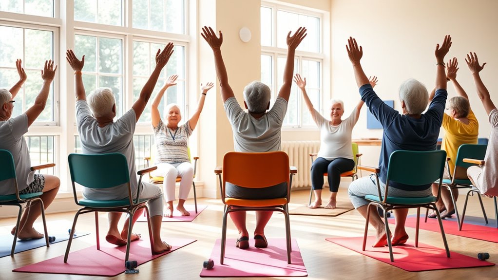 chair yoga warm up techniques