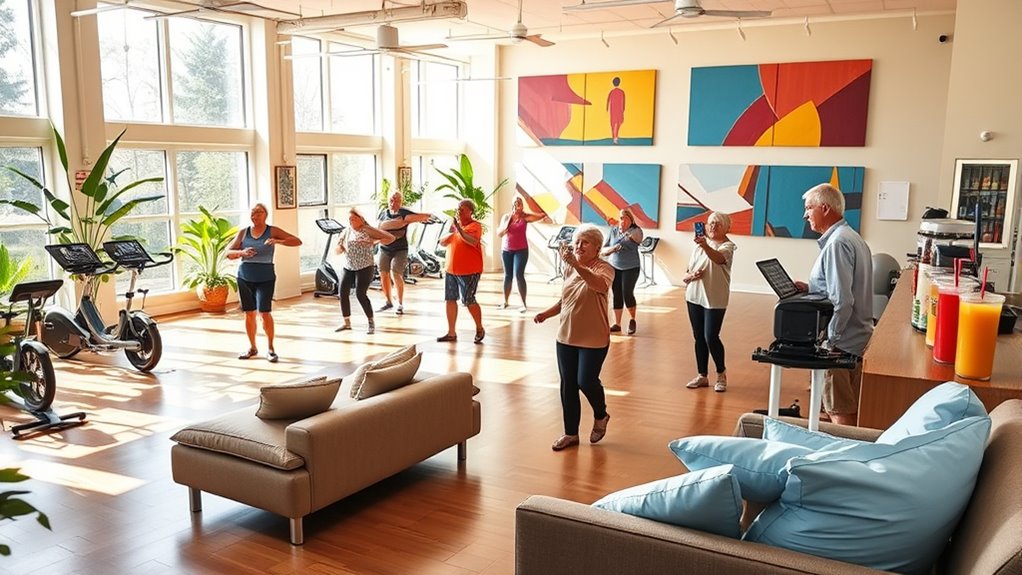 premium fitness facility features