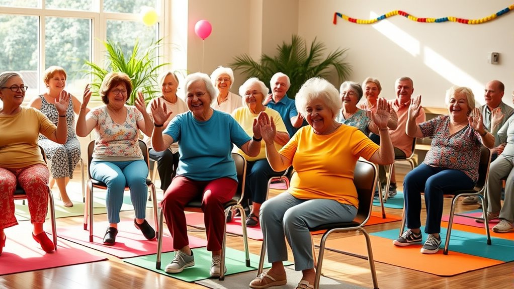 seated movement brings joy
