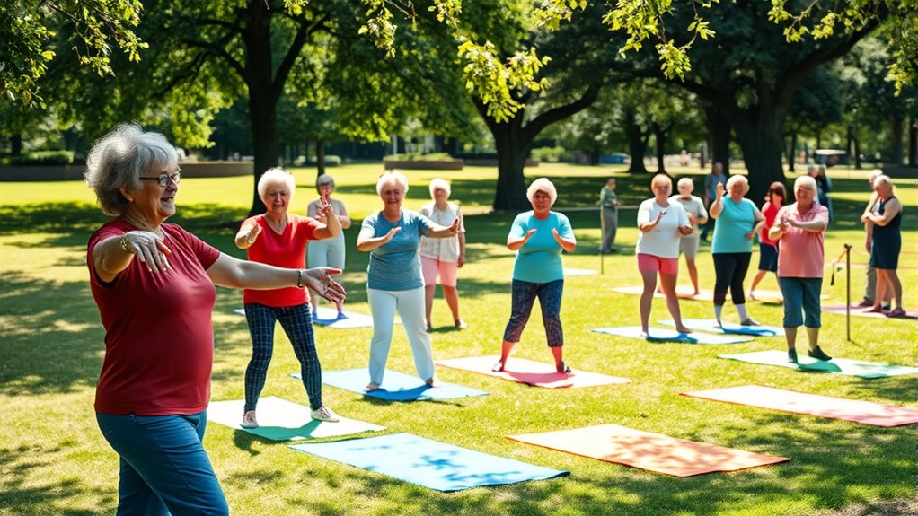 senior exercise group activities