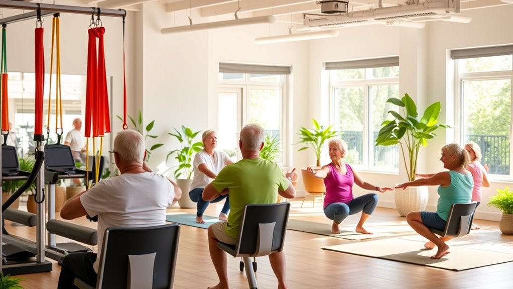 senior friendly gym amenities