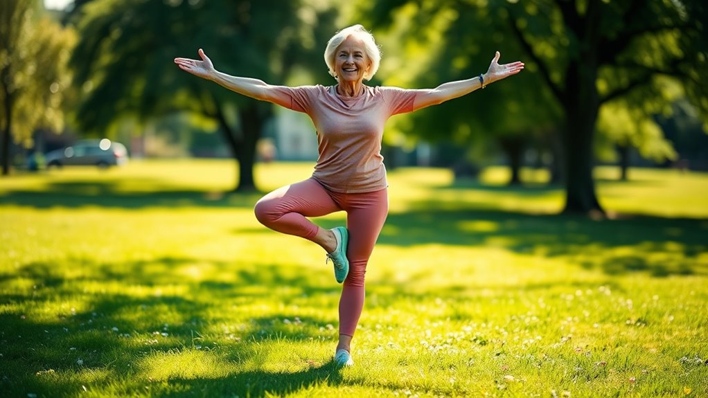 single leg balance exercise