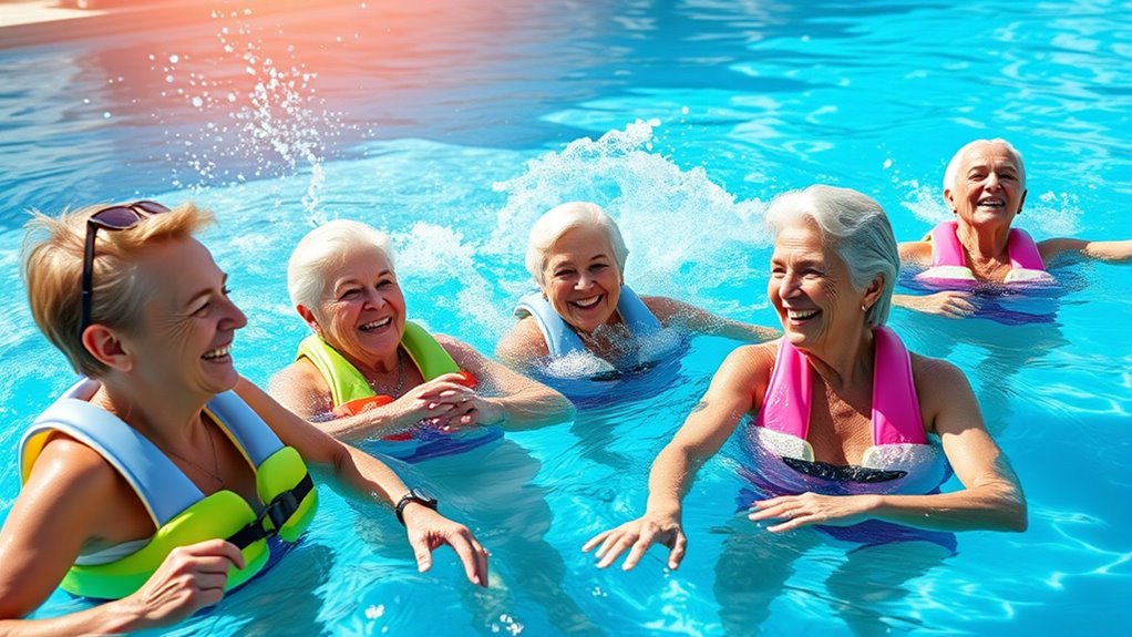 social interaction in aqua aerobics