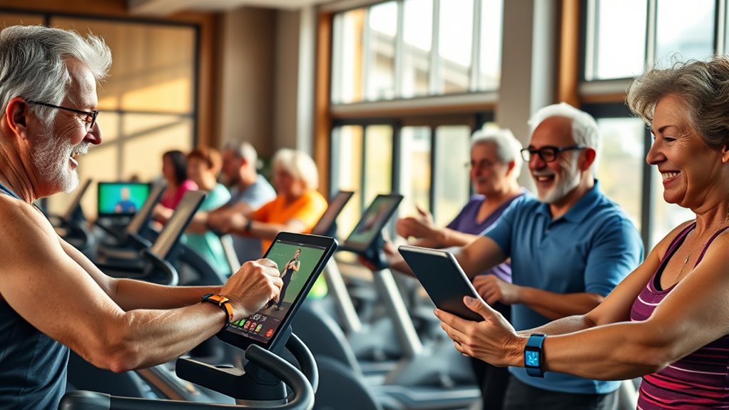 technology enhanced fitness routines