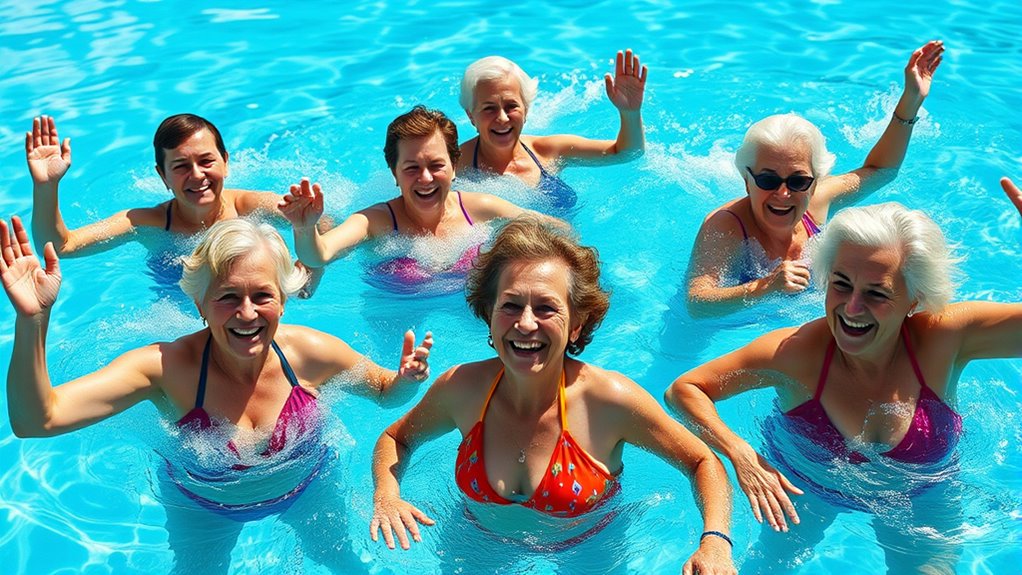water aerobics enhance senior fitness
