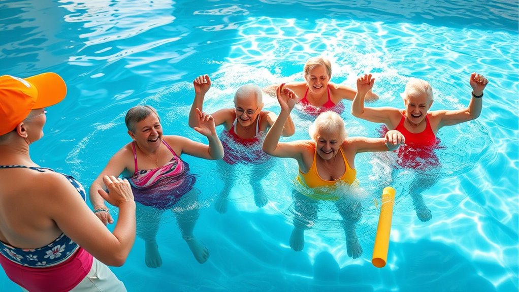 water aerobics exercise routine