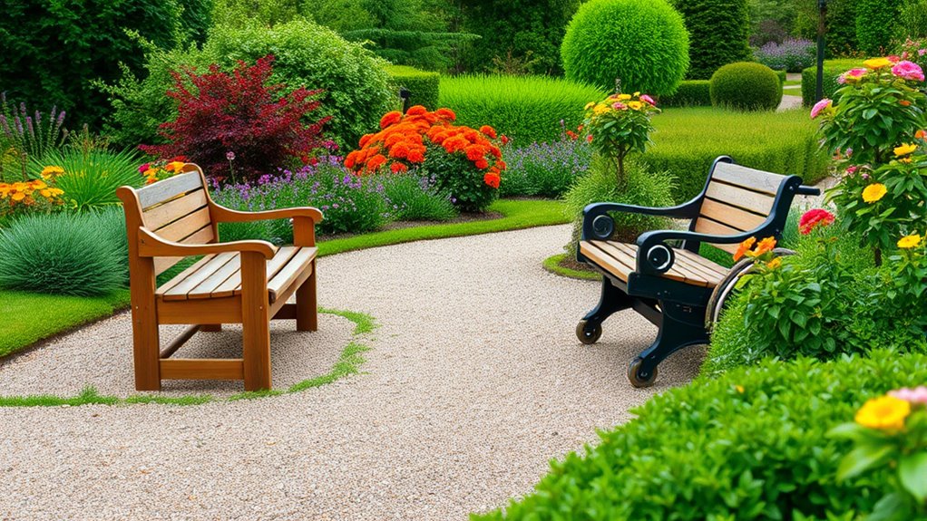 accessible level shaded seating
