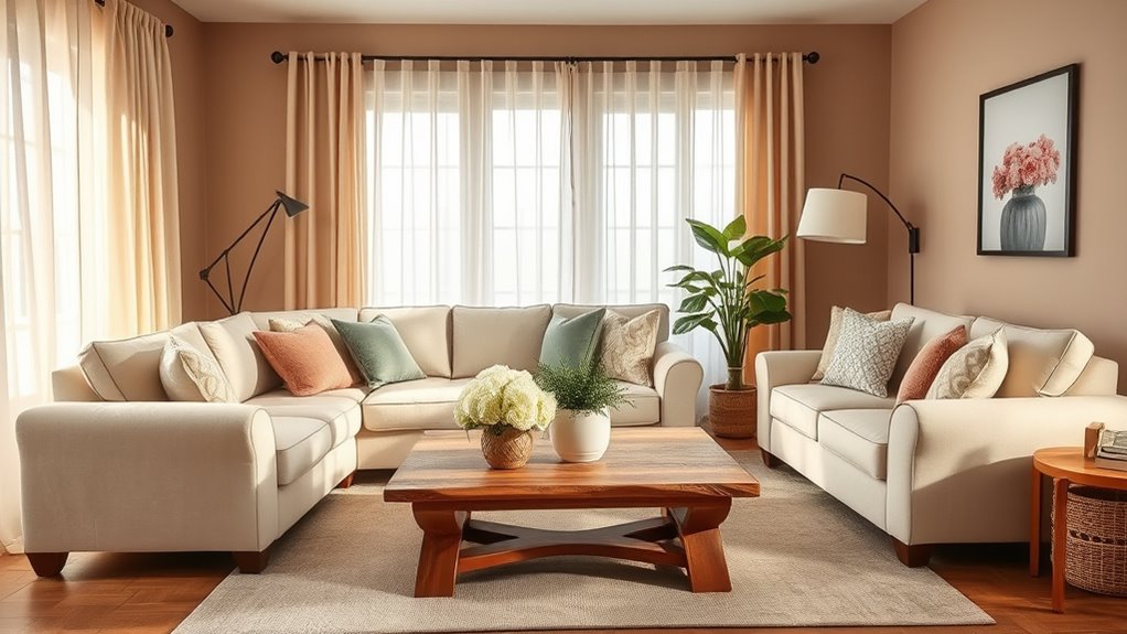 calming cohesive color scheme