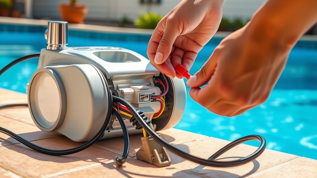 check power connections batteries