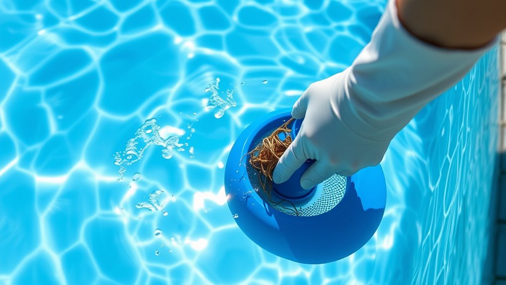 check water and debris