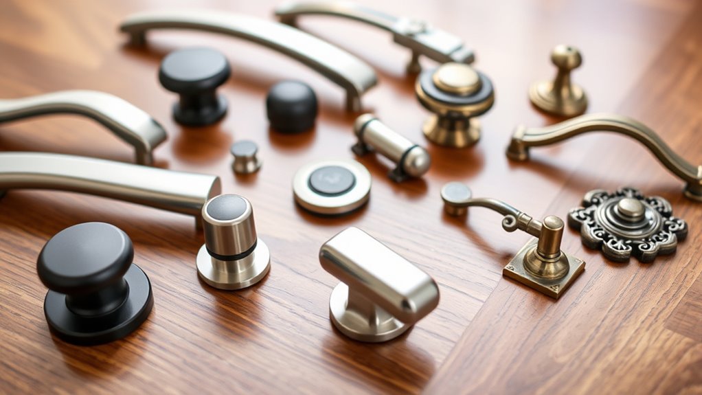 choose handles by room function