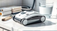cleaning and storing robotic pool cleaner