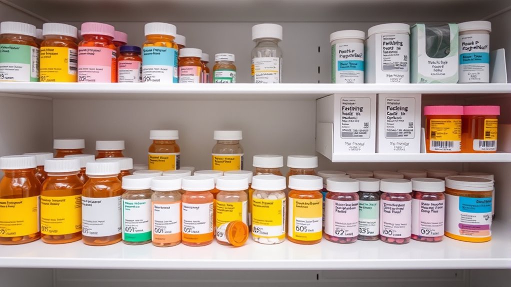 clear labels and organized storage