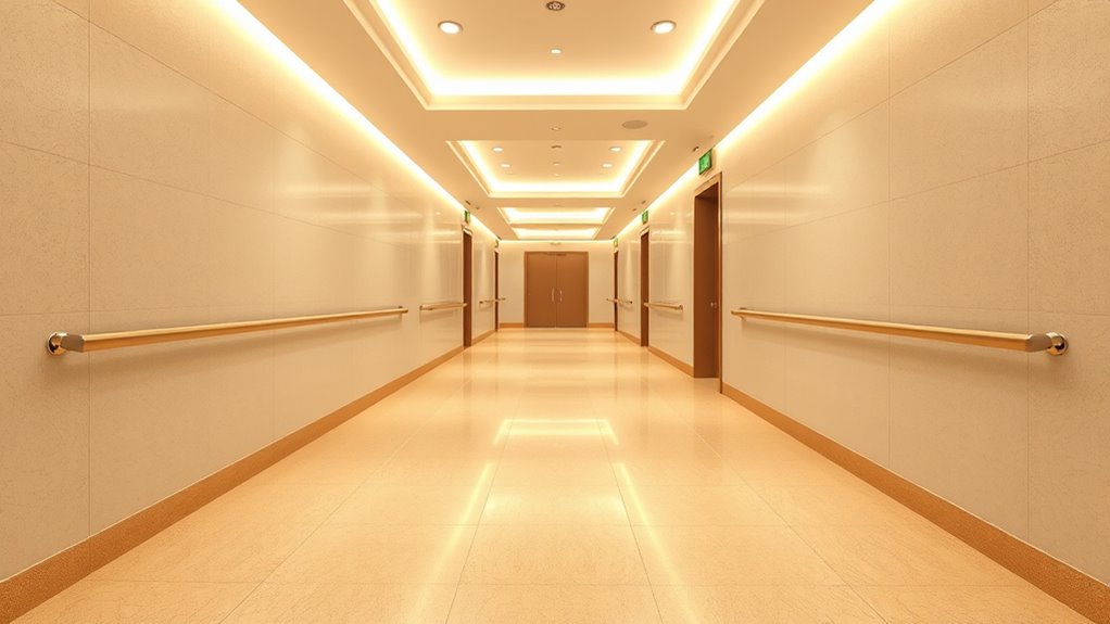 clear well lit pathways