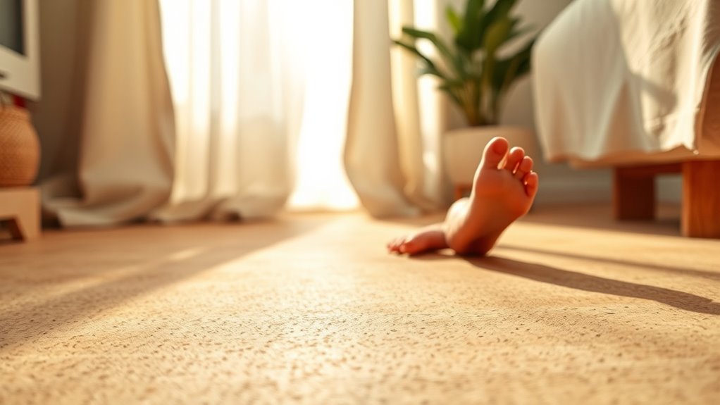 comfortable and foot friendly flooring