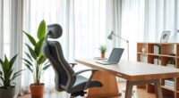 comfortable ergonomic home office