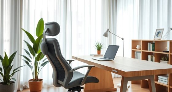 comfortable ergonomic home office