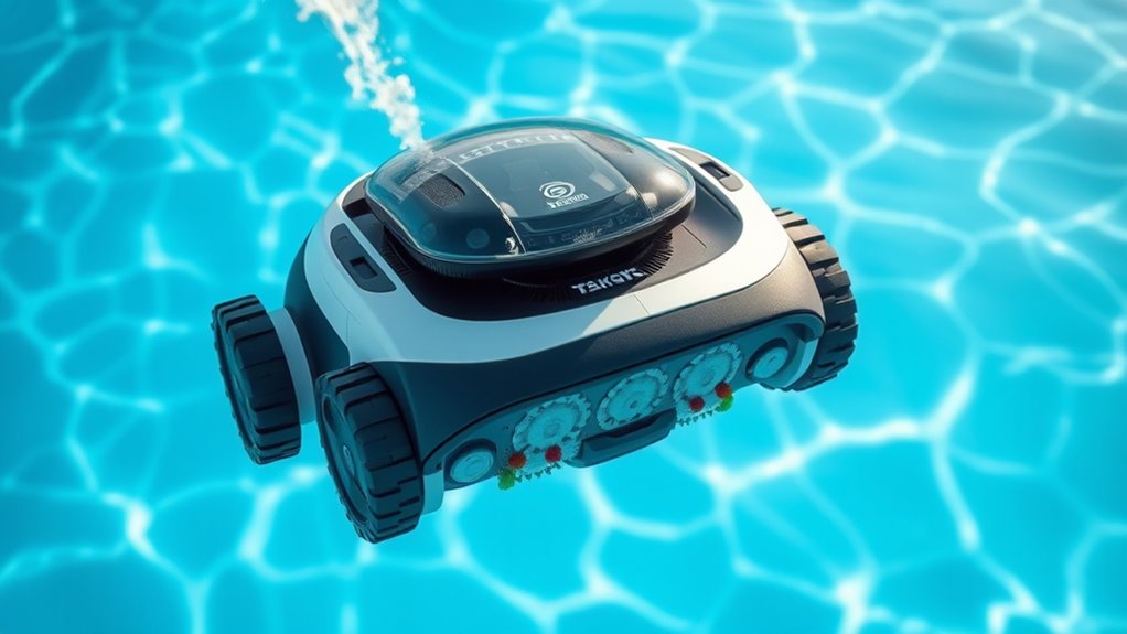 components of robotic pool cleaners