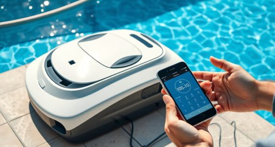 configure and program robotic pool cleaner