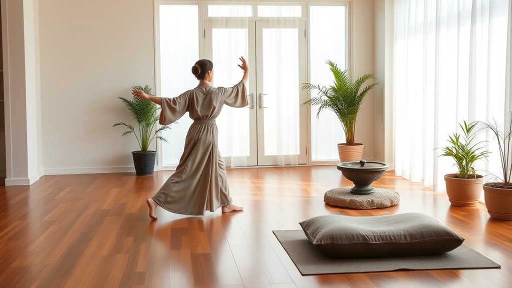 create a safe comfortable practice space
