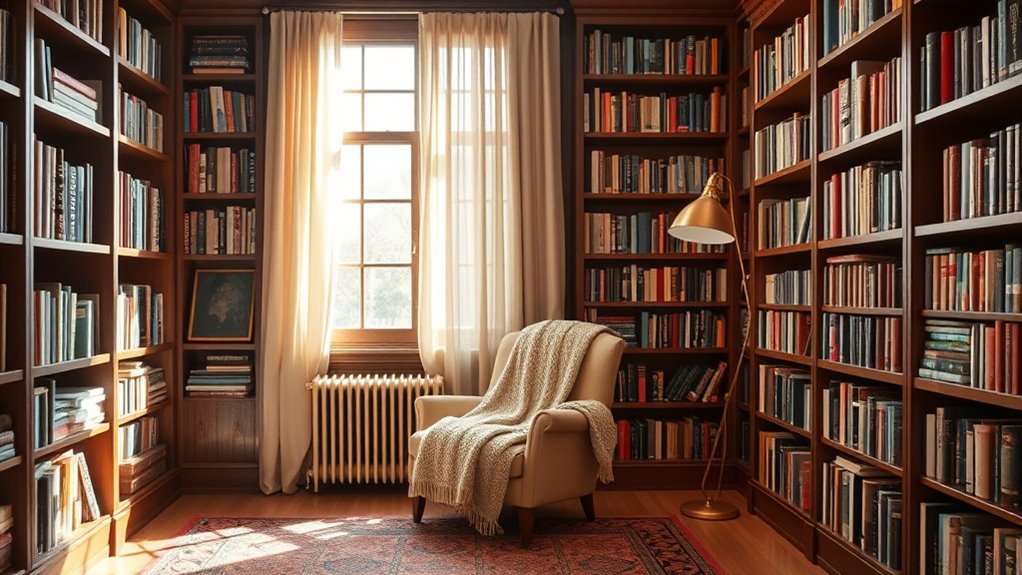 create a warm reading space