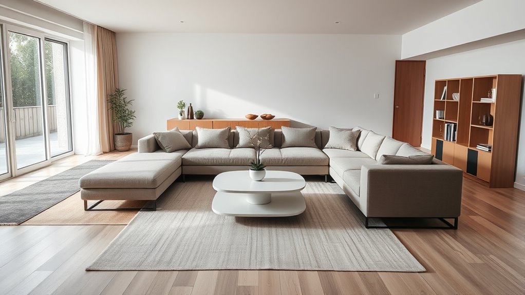 create spacious accessible layout