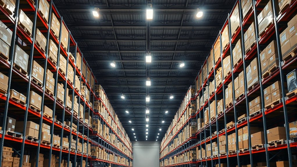 efficient uniform warehouse lighting