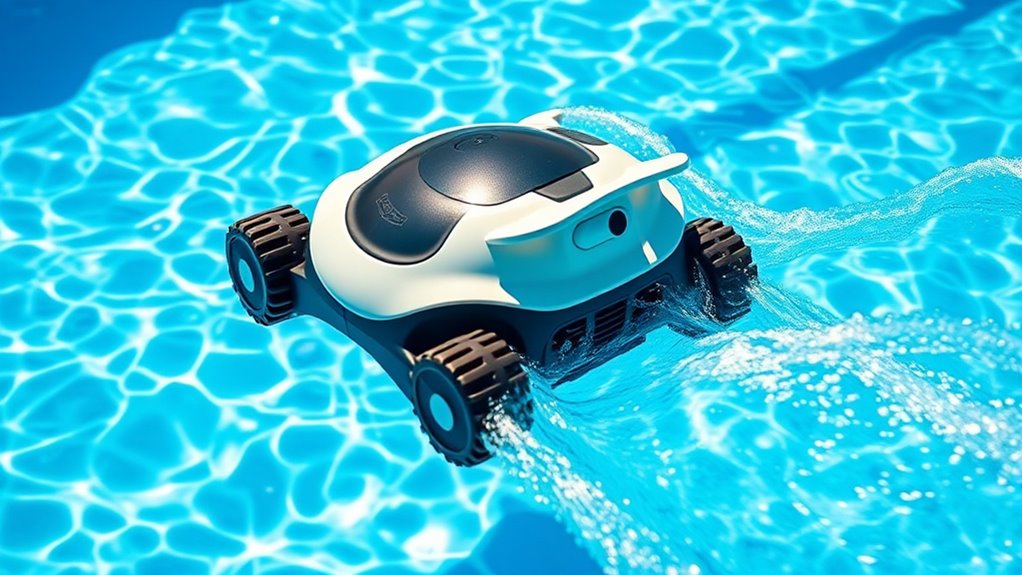effortless pool cleaning maneuverability