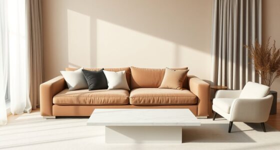 elegant minimalist neutral tones