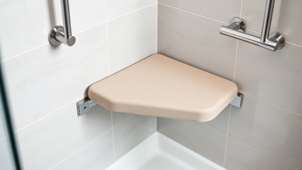 ergonomic slip resistant shower seats
