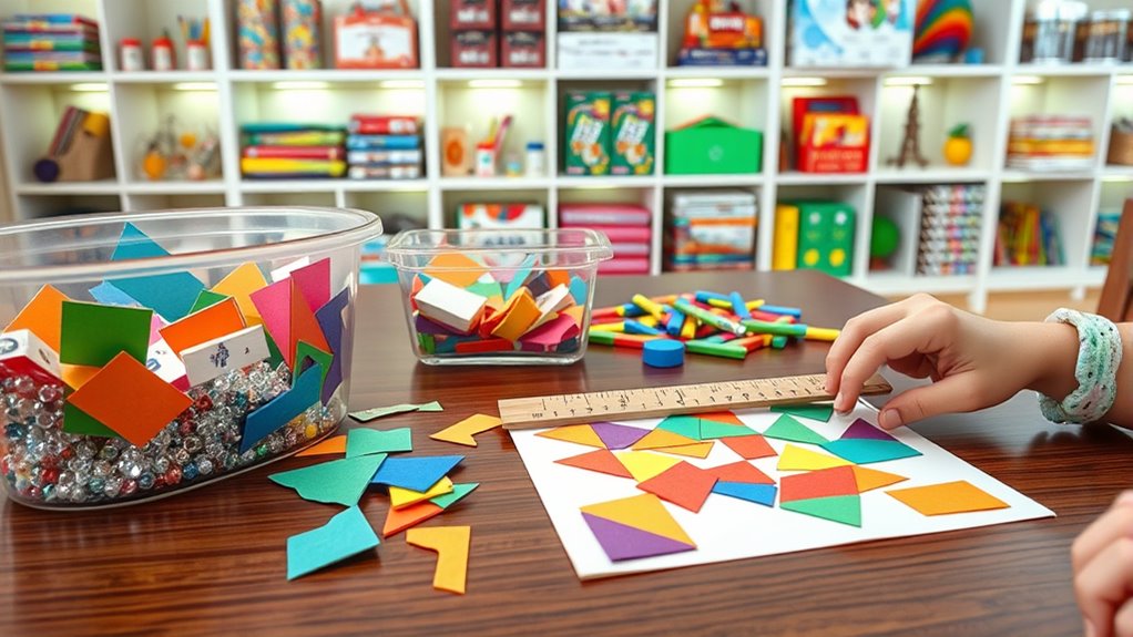 hands on science math crafts