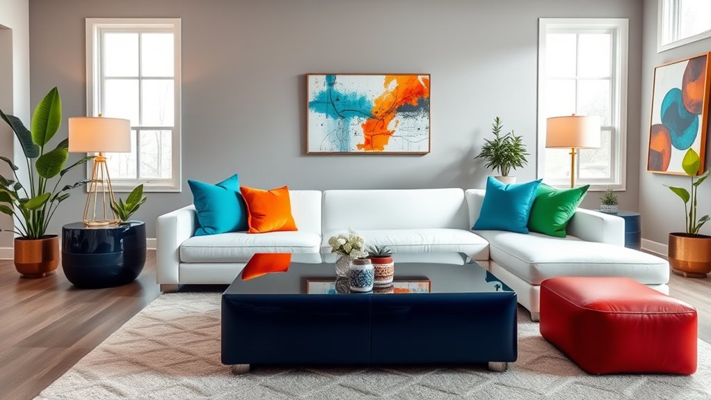 harmonious contrasting accent combinations