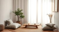 home relaxation sanctuary setup
