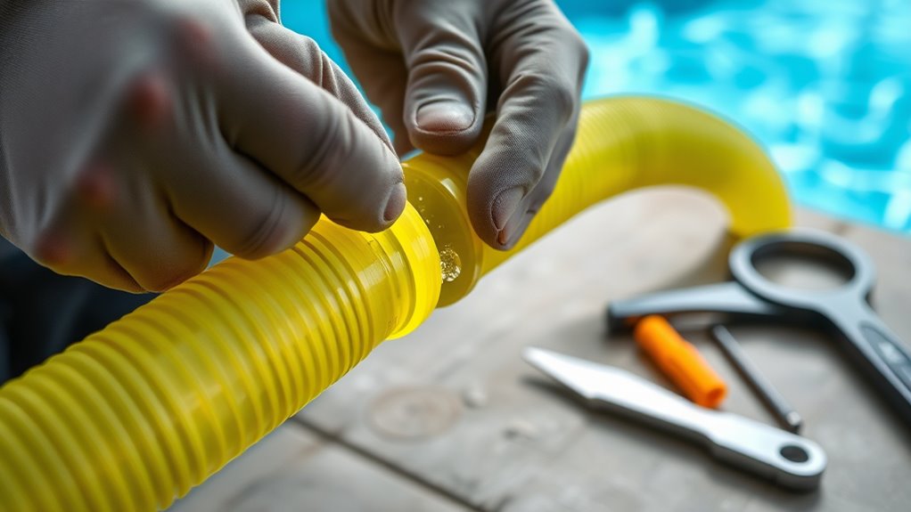 inspect hoses for leaks