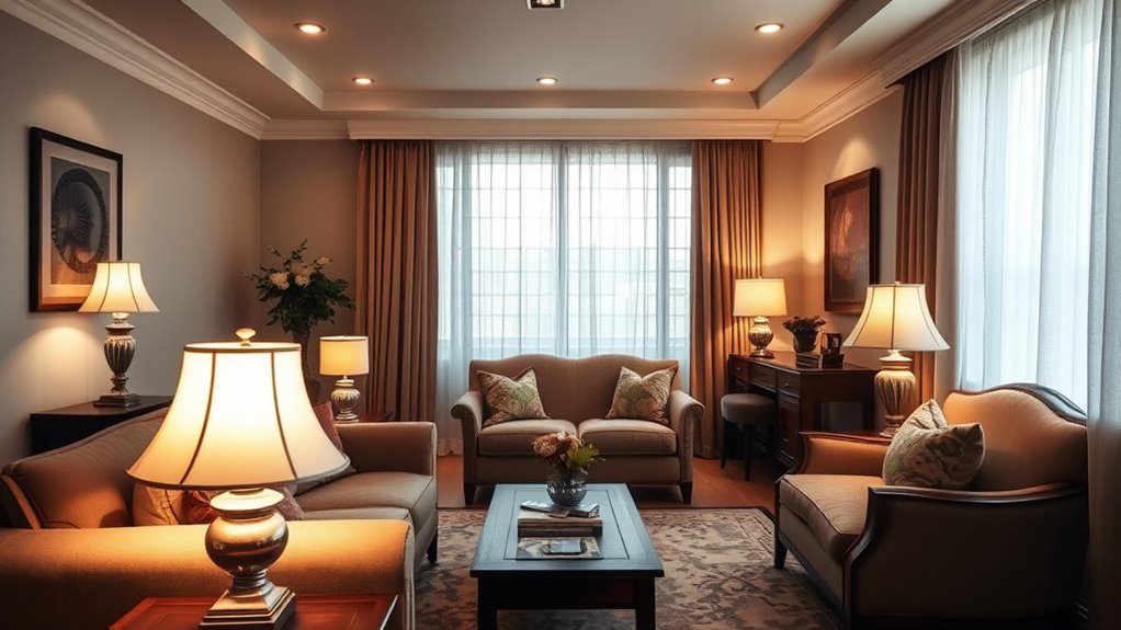 layered safe comfortable lighting
