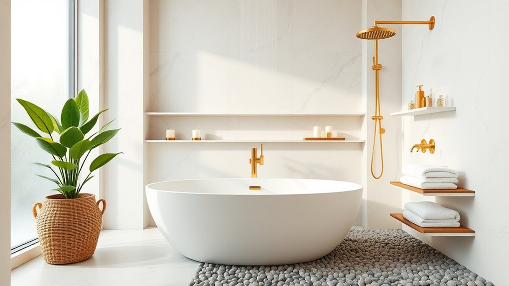 luxury bathroom relaxation space