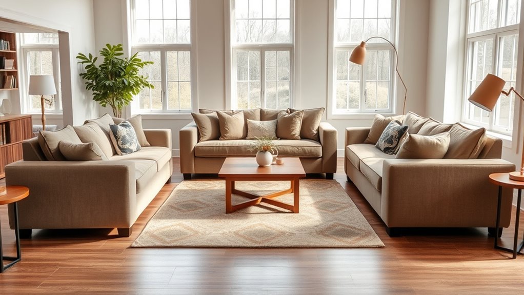 maintain spacious seating areas